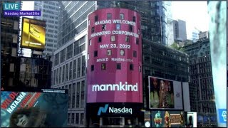 MannKind rings the opening bell at Nasdaq [upl. by Landmeier100]