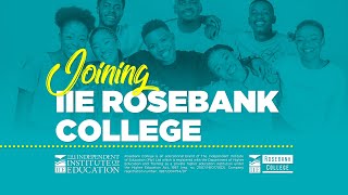 Join IIE Rosebank College  2023 Registration Process [upl. by Urbain]