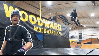 SNEAKING INTO WOODWARD TO LEARN BIKE FLIPS [upl. by Krenn]