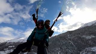 Tandemflight from Rothorn 3100m to Zermatt [upl. by Cirederf]