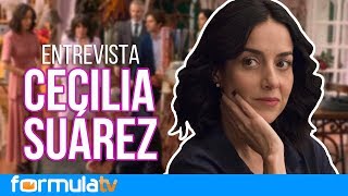 La casa de las flores  Cecilia Suárez desmiente que no pueda hablar como Paulina de la Mora [upl. by Gerc]