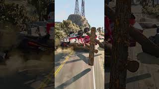 Unsuccessful overtaking Crazy car crash sim10 [upl. by Cestar]