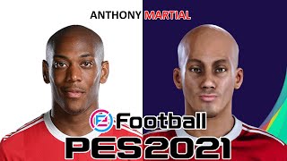 ANTHONY MARTIAL  PES 201920202021  FACE BUILD amp STATS [upl. by Aivirt]