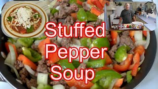 Stuffed Pepper Soup  Calvins Southern Recipe [upl. by Elokin851]