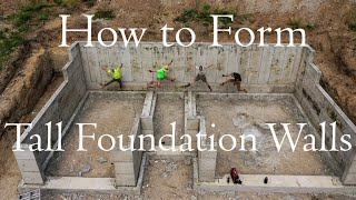 How to Form Tall Foundation Walls [upl. by Aleta73]