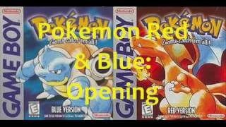 Pokémon Red amp Blue Music Opening Theme [upl. by Laddie]