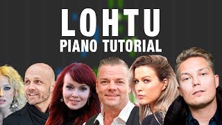 LOHTU  Piano Tutorial Vaikeampi versio [upl. by Cinnamon]