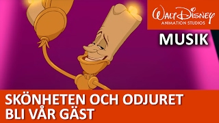 Lumiere sjunger Bli vår gäst  Disneyklassiker Sverige [upl. by Nylessoj]