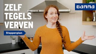 Tegels verven tegelverf voor keuken en badkamer  GAMMA [upl. by Osmen]