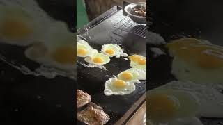 Over Easy Eggs On The Blackstone Griddle egg overeasy breakfast [upl. by Alexandrina976]