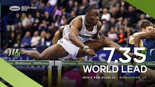 Holloway 🇺🇸 storms to 60m hurdles world lead 🚀  World Indoor Tour 2023 [upl. by Koah]