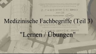 Medizinische Fachbegriffe Teil 3 Übersetzung zum lernen und üben [upl. by Ahsata]