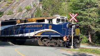 Rocky Mountaineer passing through Porteau Cove BC Canada [upl. by Thetos]