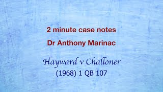 Hayward v Challoner Adverse Possession [upl. by Ikkir]