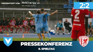 9 Spieltag  Pressekonferenz  Viktoria Berlin  Greifswalder FC  30092023 [upl. by Lunette]