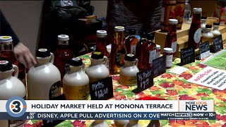 First Holiday Dane County Farmers Market takes over Monona Terrace [upl. by Ifar295]