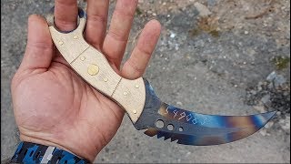 HOW TO MAKE TALON KNIFE FROM CSGO DIY [upl. by Rehpotsirhk]