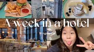 ♡ A week living in a hotel vlog 𖤐˚₊·—̳͟͞͞♡ ୧ “̮ ୨ [upl. by Ellehsal]