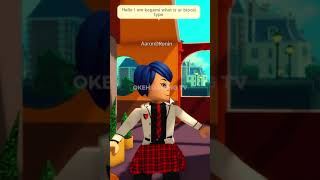 If MIRACULOUS CLASS Were REAL In Our World Miraculous Ladybug Roblox Meme shorts [upl. by Eslek716]