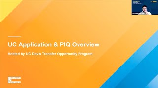 UC App amp PIQ Overview [upl. by Lelah756]