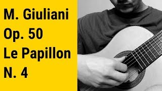 Mauro Giuliani Le Papillon Op 50 n 4 Grazioso [upl. by Eidlog]