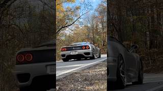 The foliage 🍁🏎️💨 carlife ferrari360modena carlifestyle ferrari360 ferrari 360modena [upl. by Dyer]