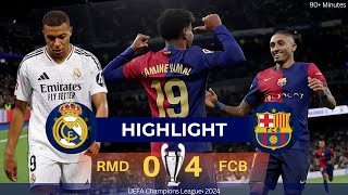 Real Madrid CF vs FC Barcelona 04  El Clasico 2024  La Liga Highlights [upl. by Torp]