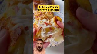 Mil folhas de batata e bacon shorts receitas fyp food [upl. by Nallac]