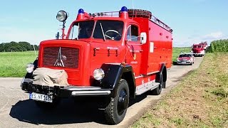 BIG BIG Old Fire Apparatus Parade  Feuerwehroldtimertreffen Welzheim Germany 17082014 [upl. by Dermott]