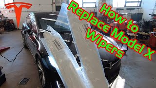 Tesla Model X Wiper Blade Replacement [upl. by Damales]