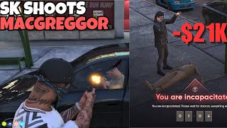 SK SHOOTS MacGregor amp Gets William to ROB 21K From HIM  NOPIXEL 40 GTARP [upl. by Lysander]