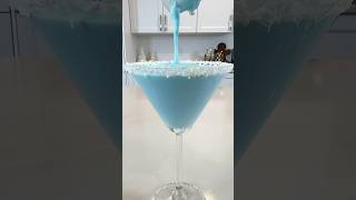 Jack Frost Drink ❄️ christmas drink cocktail mocktail satisfying viralvideo fypシ゚viral fyp [upl. by Carolee]