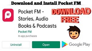 How to Download Pocket FM app  Download Pocket FM Stories Audio Books amp Podcast  Techno Logic [upl. by Enaled]