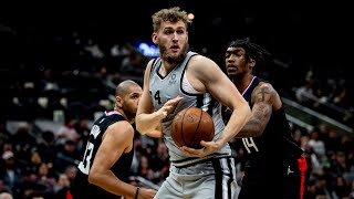 Highlights Jock Landale First Career Start  10 PTS 11 REB  San Antonio Spurs vs LA Clippers [upl. by Pohsib]