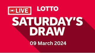 The National Lottery Lotto Draw Live Results from Saturday 09 March 2024  lotto live [upl. by Wulf]