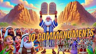 10 commandments Bible story song for kids [upl. by Nilrak]