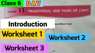 DAV Class 6 Maths chapter 11 Worksheet 1 2 amp 3 all Questions [upl. by Holle756]