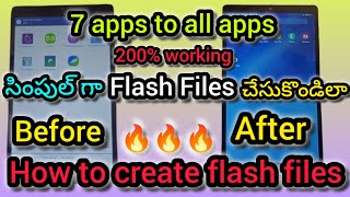 How to create flash files  How to create jagananna tab flash files  7 apps to all apps govt tab [upl. by Goles]