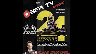 Live 24h Karting ESSEC  Course étudiantes  1er Partie [upl. by Kay979]