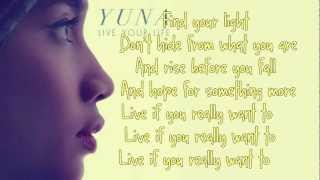 Yuna  Live Your Life Lyrics On Screen [upl. by Dang]