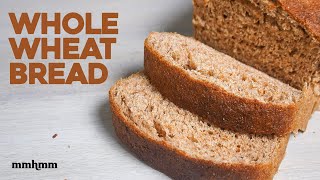 Soft amp Fluffy Whole Wheat Bread Recipe [upl. by Loy]