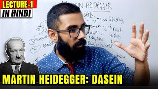 Martin Heidegger in Hindi  Martin Heidegger Philosophy Dasein [upl. by Yllime]