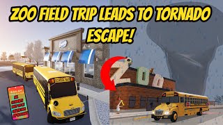 Greenville Wisc Roblox l TORNADO FLOODS Zoo School Bus Field Trip Roleplay [upl. by Benny]