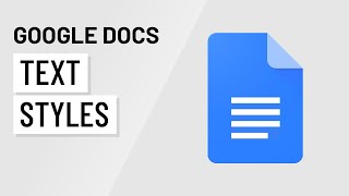 Google Docs Working With Styles [upl. by Studley772]