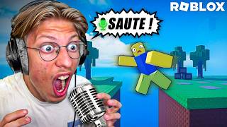 Roblox mais pour SAUTER il faut CRIER cest tout juste hilarant [upl. by Anastas]