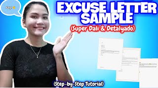 EXCUSE LETTER SAMPLE FOR PARENTS amp STUDENTS  PAANO GUMAWA NG EXCUSE LETTER  ENGLISH  NAYUMI C✨ [upl. by Macleod]