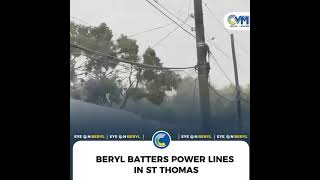 Breaking News Jos Power lines causing Serious Problems in St Thomas caused by Beryl [upl. by Aurea]