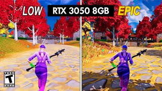 Fortnite RTX 3050 8GB All Settings Chapter 4 [upl. by Aisul]