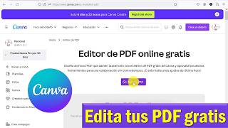 Cómo EDITAR un PDF en Canva [upl. by Nydia]