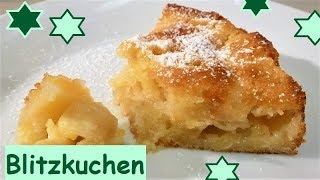 Blitzkuchen Italienischer Apfelkuchen in 10 Minuten bereit für den Ofen Italian apple pie [upl. by Sinne]